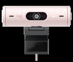 Logitech Brio 500 Rose Pink 1080P Hdr Webcam With Show Mode