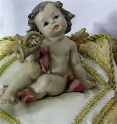 Angel With Trumpet guitar On Pillow