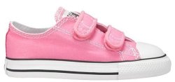 Converse Kids Baby Girl's Chuck Taylor 2V Ox Infant toddler Pink Sneaker 8 Toddler M