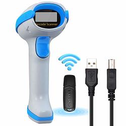 Dingyu Portable Wireless 1D Laser Barcode Scanner Handheld Cordless Scanner Automatic Bar Code Reader With USB Receiver For Supermarket Store Inventory Management DI5903