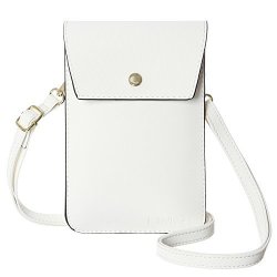 Minicat Back Slot Series Small Crossbody Cell Phone Purse Wallet Smartphone Bags For Women White