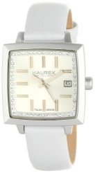 Haurex Italy Women's FK380DS1 Compact W Square White Leather Watch