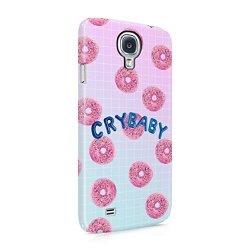 Crybaby Sweet Pink Glazed Donuts Pattern Hard Plastic Phone Case For Samsung Galaxy S4 MINI