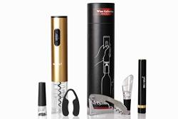 Electric Wine Opener Set Automatic Cordless Electric Corkscrew Wine Accessories Set With Air Pump Wine Opener Wine Stopper Aerator Pourer Best Gift For Christmas