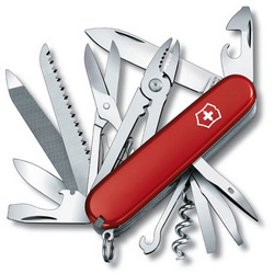 Victorinox Swiss Army 91mm Red Handyman Pocket Knife
