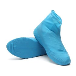 Anti-slip Waterproof Shoe Covers - Blue L