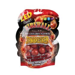 Jawbreaker - Fireball - Bubble Gum Centre - Hot Cinnamon Flavour - 132G