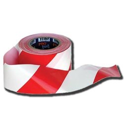 Red & White Barrier Tape 75MM X 100M