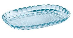 Guzzini Tiffany Collection Medium Serving Tray 12-1 2-INCHES By 8-3 4-INCHES By 1-1 4-INCHES Sea Blue