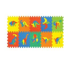 Dinosaur Shapes Eva Puzzle Floor Mat - 10 Pieces