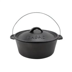 Cadac Cast Iron Potjie Pot NO.10 Flat