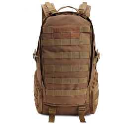 Unisex Outdoor Military Tactical Backpack Camping Hiking Rucksack Brown