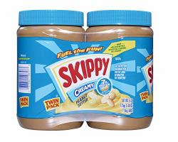 Skippy Creamy Peanut Butter Twin Pack 80 Ounces Pack Of 4