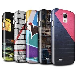 STUFF4 Gloss Hard Back Snap-on Phone Case For Samsung Galaxy S4 MINI Pack 12PCS Urban Street Art Collection