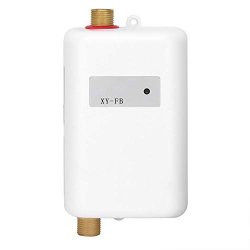 Aufee Instant Water Heater White MINI Tankless Instant Hot Water Heater Bathroom Kitchen Washing With LED Indicator Light For Hot And Cold Dual-use Us 110V