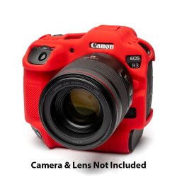 Pro Silicon Camera Case For Mirrorless Canon R3 - Red - ECCR3R