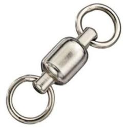 Bass Pro Shops Ball Bearing Swivel With Solid Ring - 1 - 16.5MM Nickel
