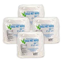 Eagle Wipes Antibacterial Gym Equipment Wipes Gym Wipes Disinfectant Wipes Refill 4 Rolls 3200 Sheets 800 Wipes roll