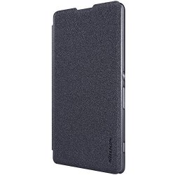 Nilkin Sparkle Leather Case For Sony Xperia X - Retail Packaging - Black