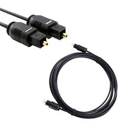 Nicetq 6FT Digital Optical Audio Toslink Cable For Creative Sound Blaster X-fi HD USB Audio System