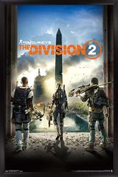 Trends International Tom Clancy's The Division 2 - Key Art Wall Poster 14.725 X 22.375 Black Framed Version
