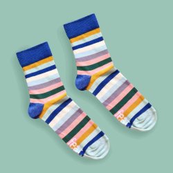 Signature Stripe Socks His & Hers Sizes - UK 8 - 11