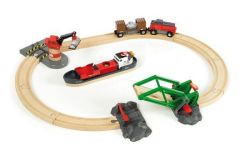 Brio Cargo Harbour Train Set