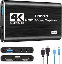 4K HDMI USB 3.0 Video Capture Adapter 1080P 60FPS LIVE Streaming Card