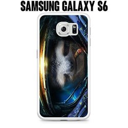 Phone Case Cool Astronaut Slot Sigar For Samsung Galaxy S6 Edge SM-G925 Plastic White Ships From Ca