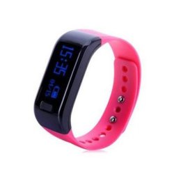 Fitness Tracker With Full Face Display - Pink
