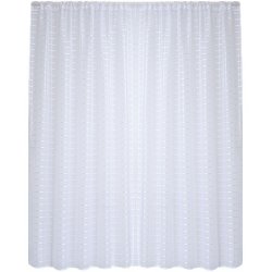 Matoc Readymade Curtain -grid Voile -white -taped -500CM W X 250CM H