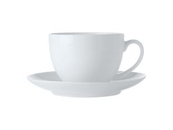 Maxwell & Williams Maxwell And Williams White Basics Cup And Saucer 280ML -set Of 4