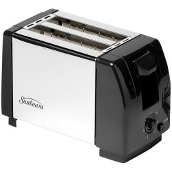 Sunbeam Toaster 2 Slice Stailnless Steel And Black
