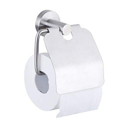 HITSLAM Gold Toilet Paper Holder Self Adhesive, Stainless Steel Toilet  Paper Roll Holder for Bathroom 