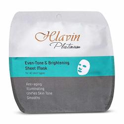 Hlavin Platinum Even-tone And Brightening Sheet Mask - All Skin Types Dead Sea Mud Mask Brightening Face Mask 20ML