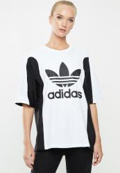 Adidas Original Bellista Boyfriend Tee - White black