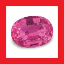 Tourmaline - Hot Pink Oval Facet - 0.285cts