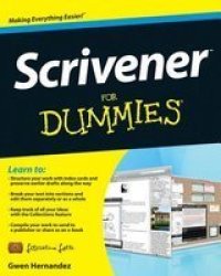 Scrivener For Dummies Paperback New