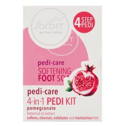 Sorbet Pedi-care 4-IN-1 Pedi Kit Pomegranate