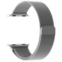 38mm Milanese Magnetic Loop Stainless Steel Strap Watchband For Apple Watch - Silver