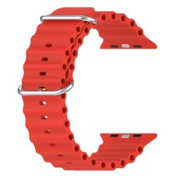 Ocean Style Silicone Apple Watch Strap - Orange