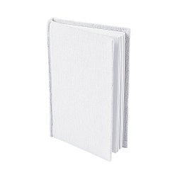 Fun Express Diy White Canvas Journals Set Of 12 - 100 Pages Each Craft Kits