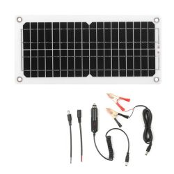 12W 12V Solar Monocrystalline Panel Kit With USB Port
