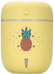 Casey Chamomile Pineapple Design Multifunctional Portable 200ML USB Humidifier Air Purifier Mist Maker With LED Light For Home Office And Car-yellow Retail Box No