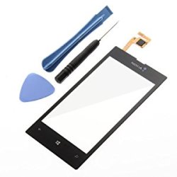 Black Touch Screen Digitizer Lens For Nokia Lumia 520 With Tools