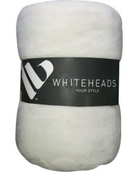 Whiteheads Faux Fur Blanket Throw - White
