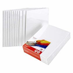 Madisi Painting Canvas Panels Multi Pack, 4x4, 6x6, 8x8, 10x10(12 of Each),  48 Pack