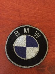 Biker Blue Bmw Badge Patch