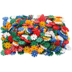 Toy Construction Pieces: Multi-coloured Kiga Rondi 25MM - 500G 590 Pieces