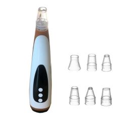 LED Light Blackhead Remover Pore Vacuum Cleaner With Hot Compress-champagne